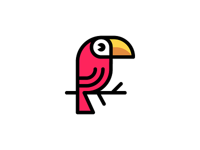 Bird Logo Design bird branch branding design icon logo toucan
