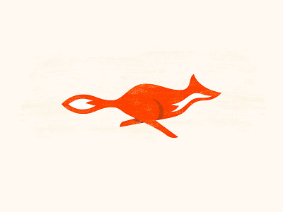 Runnig Fox animal branding color fox illustration logo running