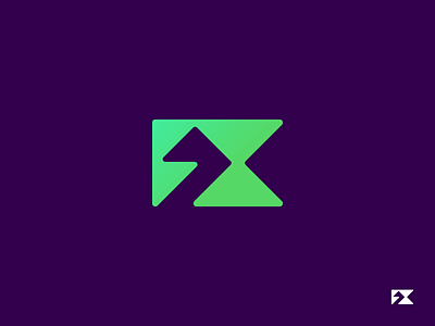 FX Monogram branding design f logo monogram sand clock x
