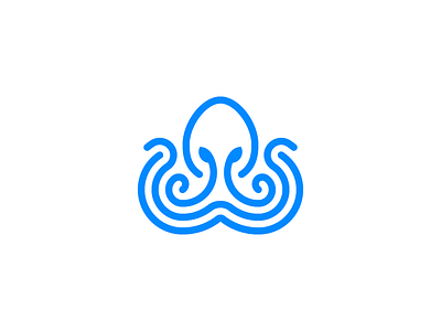 Octopus Logo design animal branding creature icon logo mark ocean octopus sea wave