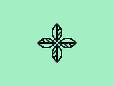 Herballis branding cross herbal leaf logo nature pharmacy