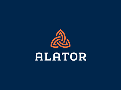 Alator logo a branding design identity logo monogram security shield