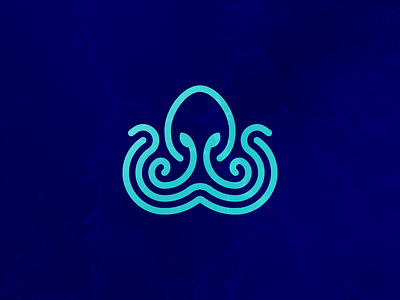 AQUATIC MARKS animal aquatic collaboration collection logo mark ocean octopus sea water