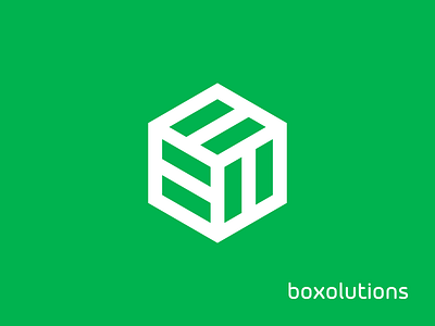Box box brand branding design hexagon logo minimal square