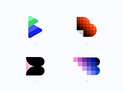 B Monograms app b branding digital logo monogram payment pixel pixelated