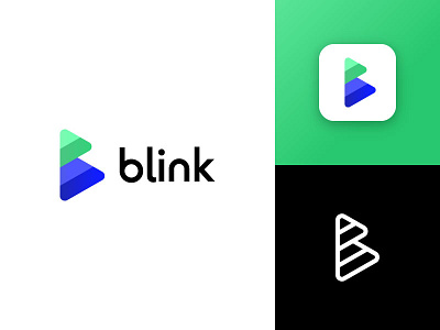 Blink branding app b blink branding digital logo monogram payment pixel pixelated
