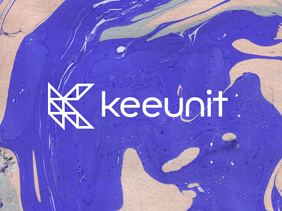 Keeunit Logo brand brand guide kee learning logo marble monogram texture unit