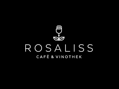 Coffee shop logo design brand branding coffee design logo minimal rose wine