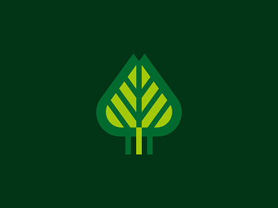 Forest mark brand branding forest green icon leaf logo nature tree