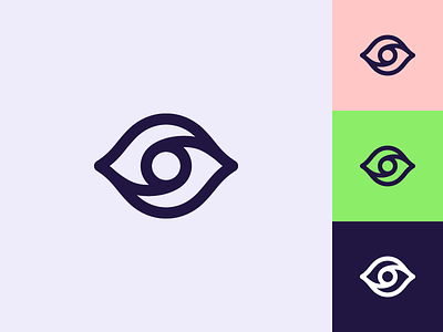Eye Mark branding connect eye icon logo mark vision