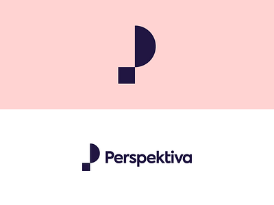 Perspektiva Logo branding bulgaria community design grow logo monogram p perspektiva