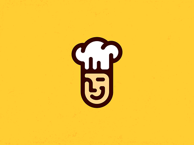 Cook branding chef cook cute design face head logo mark tasty