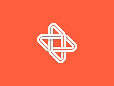 Plus symbol branding design fold letter logo minimal plus symbol