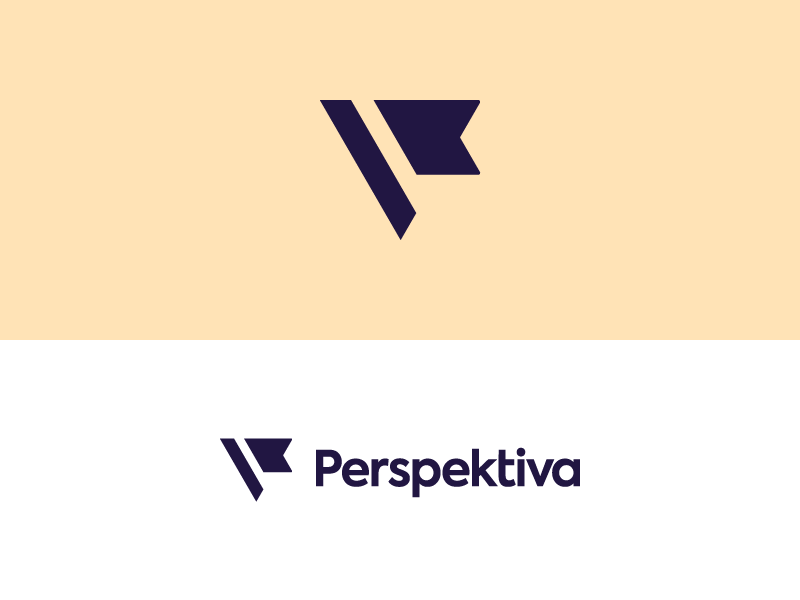 Perspektiva Logo design mark national flag branding logo perspektiva
