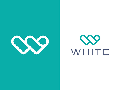White Branding branding care doctor healthcare hearts logo medic together w white