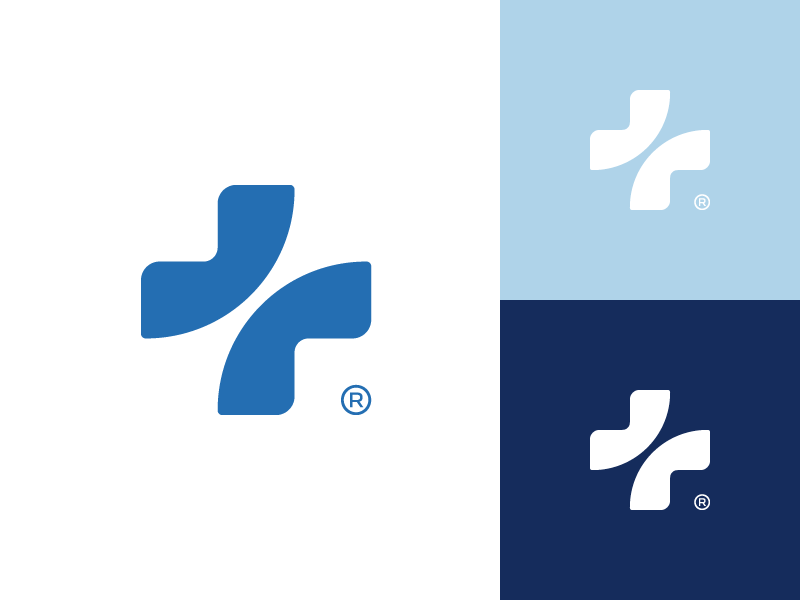 Healthcare mark together branding logo doctor healthcare cross medic