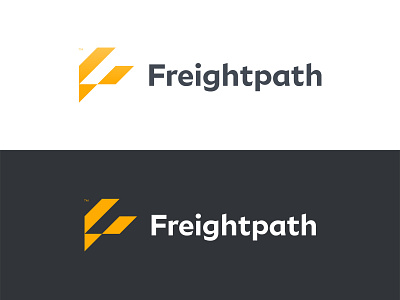 Freightpath Logo branding f forward geometric logo mark monogram p path