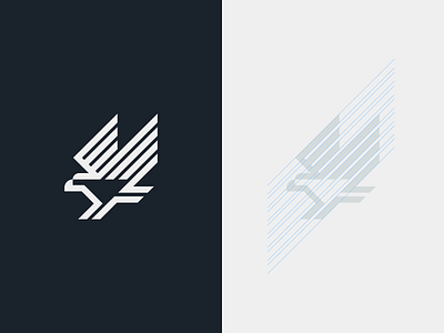 Eagle bird branding design eagle fast geometric logo minimal