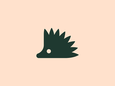 Hedgehog animal branding cute hedgehog logo mark minimal