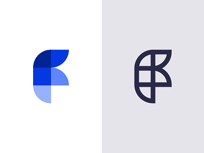 F Monogram advertising branding f frame games geometric identity layers letters logo minimal monogram startup