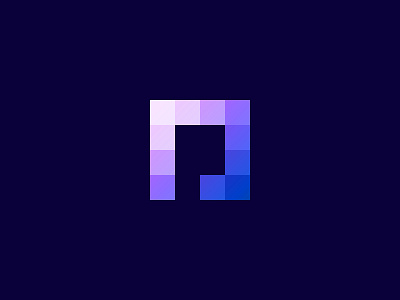 Pixel advertising branding design fintech frame logo minimal p pixels startup