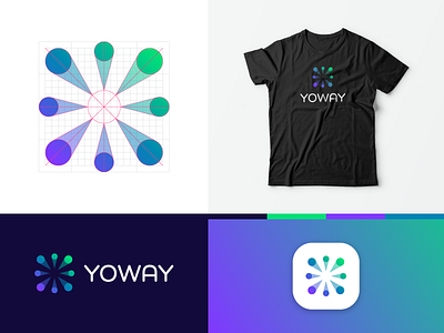 Yoway Branding blockchain brand design brand identity branding finance fintech identity independent logo minimal money opportunities startup