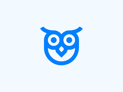 Owl mark advise app bird branding cute education icon logo minimal owl smart startup wise