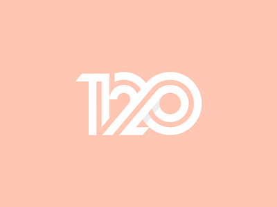 120 monogram 120 bond branding connection design icon identity logo number numbers startup stripes