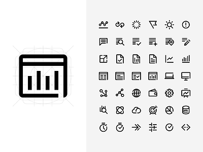 Edgelab Iconography branding grid icon icon design iconography icons icons pack identity lines logo stroke