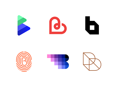 Logo Alphabet - B Lettermarks abstract b brand branding icon letter lettermark logo logo design logoalphabet logodesign logotype minimal monogram