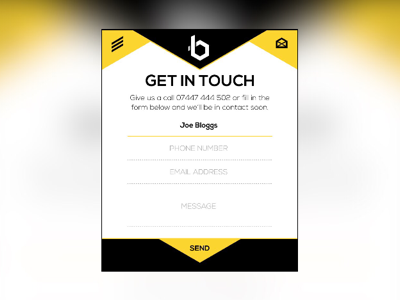 Simple contact Form by Ross Hammond on Dribbble