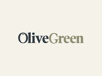 Olive Green Logo Concept blonc blue brand branding branding concept design font green icon logo logo design olive olive green yellow