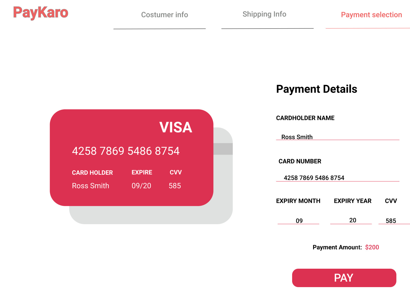 Credit Card Payment by Dhiraj Singh on Dribbble