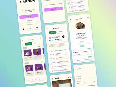 Garden • Heal your soul with the finest herbs app branding design logo tea ui ux