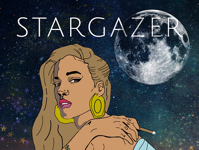 Stargazer Illustration design graphic design illustration vector