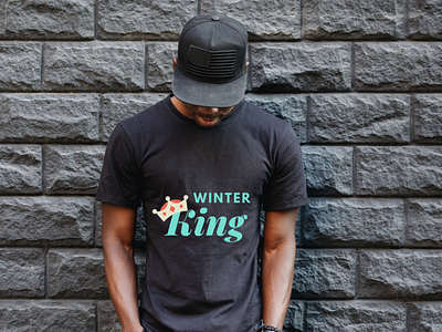 Winter King T-shirt branding design graphic design logo t shirt design vector