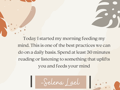 Selena Lael's Coaching - Quote branding custom design design graphic design illustration