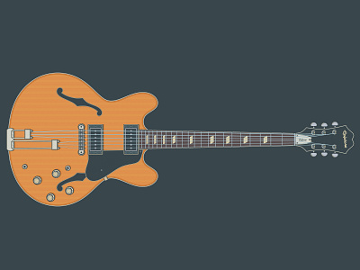 Epiphone Nick Valensi Riviera P-94 art band design digital art drawing electric guitar epiphone epiphone riviera graphic design guitar guitar art guitar illustration illustration music musician nick valensi the strokes vector vector art vector illustration