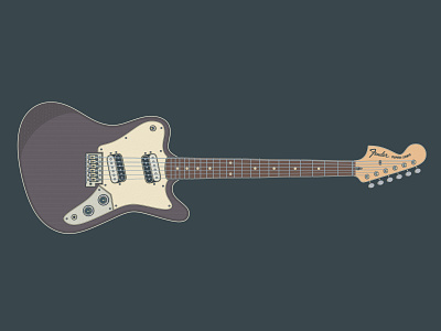 Fender Super Sonic art branding design electric guitar fender guitar fender super sonic guitar guitar art guitar illustration guitarist icon icons illustration logo musician pattern retro super sonic vector vector illustration