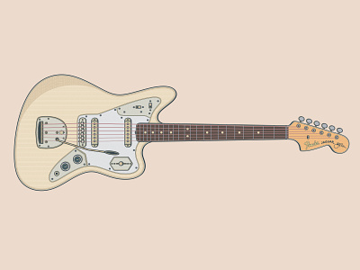 Fender Johnny Marr Signature Jaguar art branding design electric guitar fender fender jaguar graphic design guitar guitar art guitar illustration guitarist illustration jaguar johnny marr logo music musician the smiths vector vector illustration