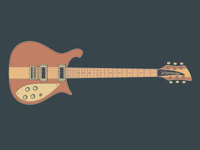 Rickenbacker 650s Sierra art branding design digital art electric guitar graphic design guitar guitar art guitar illustration guitarist illustration logo music musician retro rickenbacker rickenbacker 650s sierra vector vector illustration