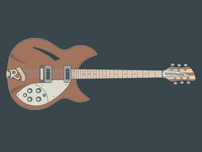 Rickenbacker 330W art branding design electric guitar graphic design guitar guitar art guitar illustration guitarist illustration logo music musical instrument musician rickenbacker rickenbacker 330 rickenbacker guitar vector vector art vector illustration