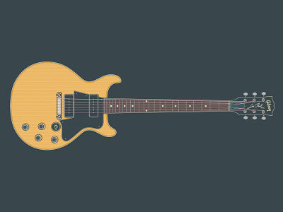 Gibson 1960 Les Paul Special Double Cut art branding design electric guitar gibson gibson les paul graphic design guitar guitar art guitar illustration guitarist illustration instrument les paul special logo music musician vector vector art vector illustration