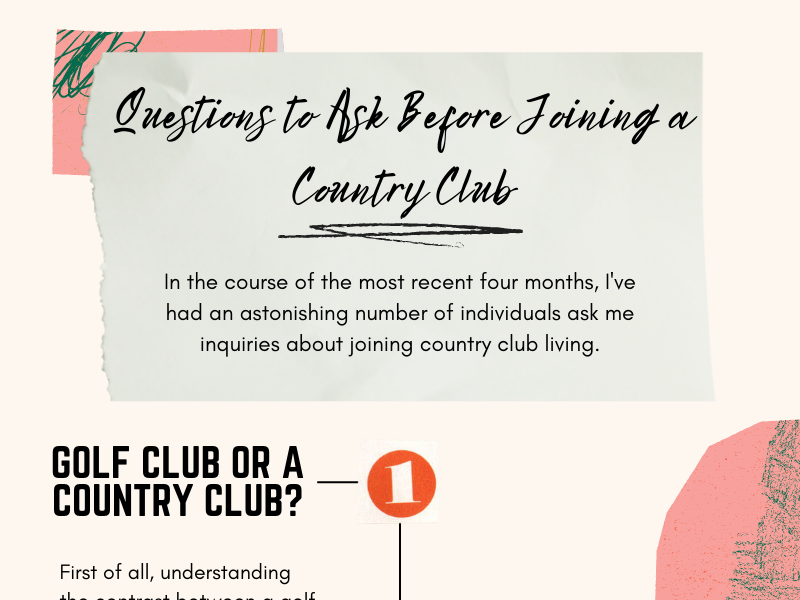 Questions to ask before joining a country club by softleaf on dribbble