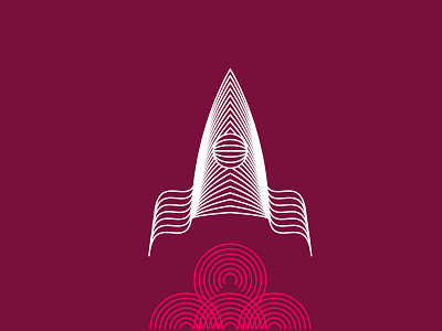 Cosmonautics day illustration color cosmos digital art drawing illustration minimalism rocket space vector