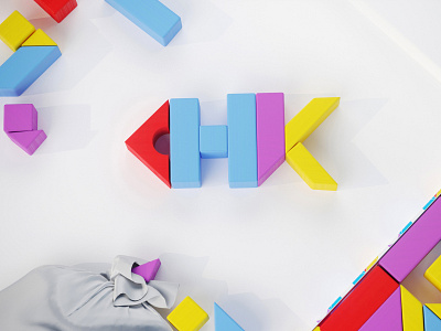 Chik toys blocks box branding building sets business card chik children color construction identity illustration kids logo packaging pattern set stationery toys