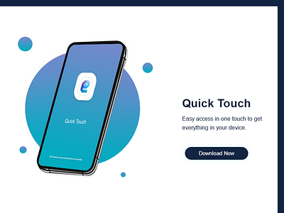 Quick Touch App. app design graphic design logo ui ux