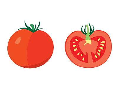 tomatoes illustration illustrator plant tomato vector vegetable