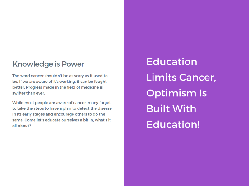 Cancer Knowledge Center - 10KB Challenge 10kb contest voting 10kapart