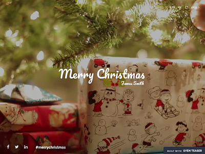 Christmas Greeting - Send Personalized Greetings christmas coming soon creative greeting minimal teaser under construction